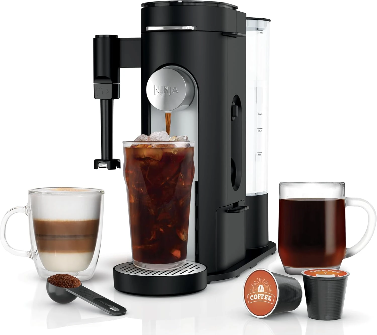 Single-Serve Coffee Maker with Milk Frother — photo 1 of 6
